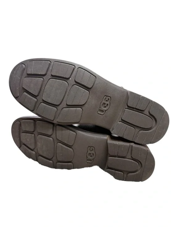 UGG Tall Dark Brown Riding Boots with Buckle Detail - Picture 4 of 11